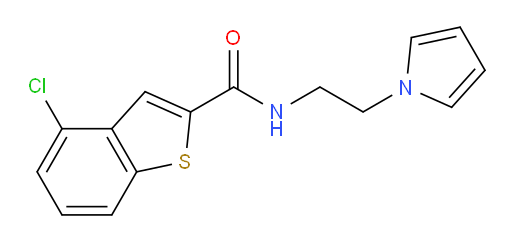 N-(2-(1H-pyrrol-1-yl)ethyl)-4-chlorobenzo[b]thiophene-2-carboxamide