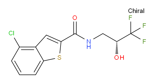 (R)-4-chloro-N-(3,3,3-trifluoro-2-hydroxypropyl)benzo[b]thiophene-2-carboxamide