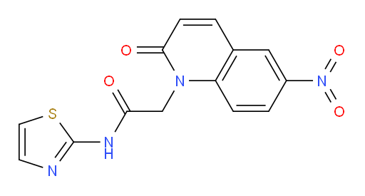 2-(6-nitro-2-oxoquinolin-1(2H)-yl)-N-(thiazol-2-yl)acetamide