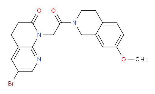 6-bromo-1-(2-(7-methoxy-3,4-dihydroisoquinolin-2(1H)-yl)-2-oxoethyl)-3,4-dihydro-1,8-naphthyridin-2(1H)-one