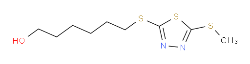 6-((5-(methylthio)-1,3,4-thiadiazol-2-yl)thio)hexan-1-ol