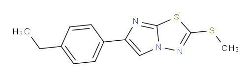 6-(4-ethylphenyl)-2-(methylthio)imidazo[2,1-b][1,3,4]thiadiazole