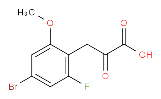 3-(4-bromo-2-fluoro-6-methoxyphenyl)-2-oxopropanoic acid