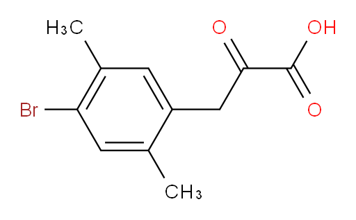 3-(4-bromo-2,5-dimethylphenyl)-2-oxopropanoic acid