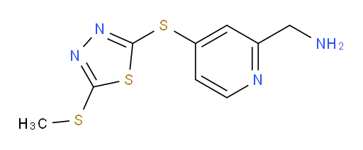(4-((5-(methylthio)-1,3,4-thiadiazol-2-yl)thio)pyridin-2-yl)methanamine