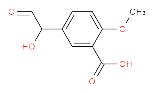 5-(1-hydroxy-2-oxoethyl)-2-methoxybenzoic acid