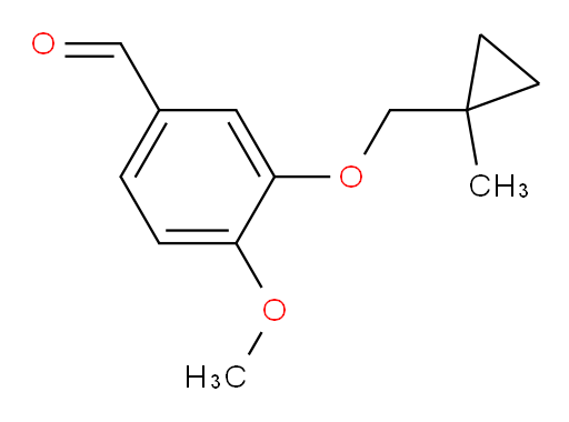 4-methoxy-3-((1-methylcyclopropyl)methoxy)benzaldehyde