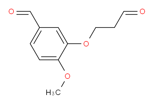 4-methoxy-3-(3-oxopropoxy)benzaldehyde