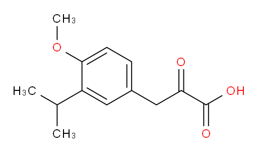 3-(3-isopropyl-4-methoxyphenyl)-2-oxopropanoic acid