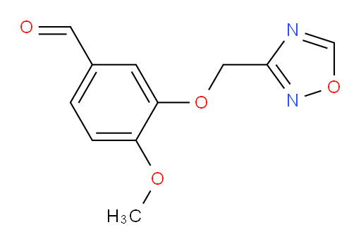 3-((1,2,4-oxadiazol-3-yl)methoxy)-4-methoxybenzaldehyde