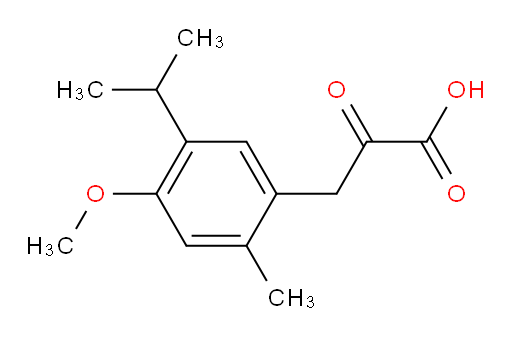 3-(5-isopropyl-4-methoxy-2-methylphenyl)-2-oxopropanoic acid