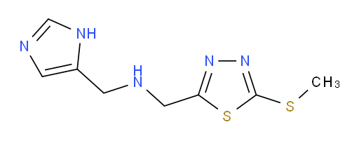 N-((1H-imidazol-5-yl)methyl)-1-(5-(methylthio)-1,3,4-thiadiazol-2-yl)methanamine