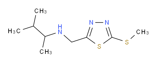 3-methyl-N-((5-(methylthio)-1,3,4-thiadiazol-2-yl)methyl)butan-2-amine