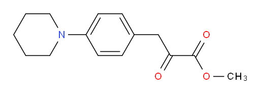 methyl 2-oxo-3-(4-(piperidin-1-yl)phenyl)propanoate
