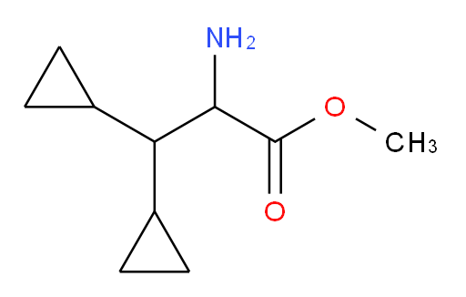 methyl 2-amino-3,3-dicyclopropylpropanoate