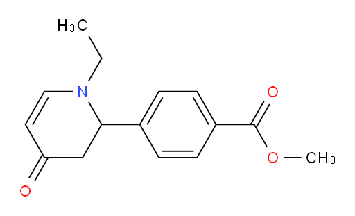 methyl 4-(1-ethyl-4-oxo-1,2,3,4-tetrahydropyridin-2-yl)benzoate