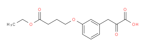 3-(3-(4-ethoxy-4-oxobutoxy)phenyl)-2-oxopropanoic acid