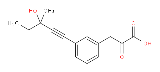 3-(3-(3-hydroxy-3-methylpent-1-yn-1-yl)phenyl)-2-oxopropanoic acid