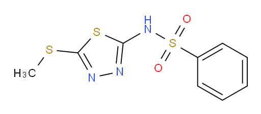 N-(5-(methylthio)-1,3,4-thiadiazol-2-yl)benzenesulfonamide