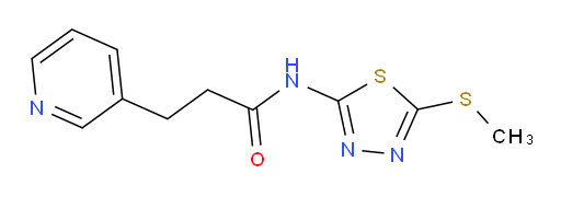 N-(5-(methylthio)-1,3,4-thiadiazol-2-yl)-3-(pyridin-3-yl)propanamide