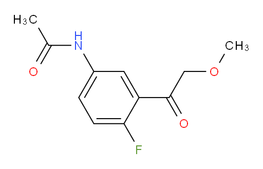 N-(4-fluoro-3-(2-methoxyacetyl)phenyl)acetamide