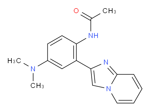 N-(4-(dimethylamino)-2-(imidazo[1,2-a]pyridin-2-yl)phenyl)acetamide