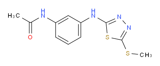 N-(3-((5-(methylthio)-1,3,4-thiadiazol-2-yl)amino)phenyl)acetamide