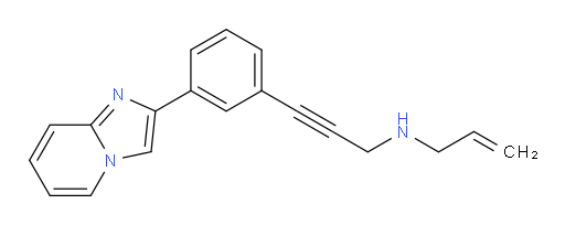 N-(3-(3-(imidazo[1,2-a]pyridin-2-yl)phenyl)prop-2-yn-1-yl)prop-2-en-1-amine