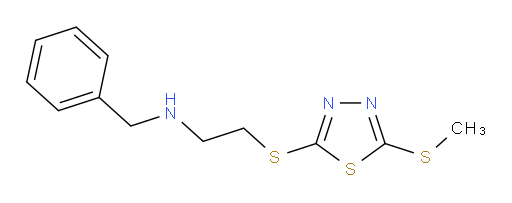 N-benzyl-2-((5-(methylthio)-1,3,4-thiadiazol-2-yl)thio)ethanamine