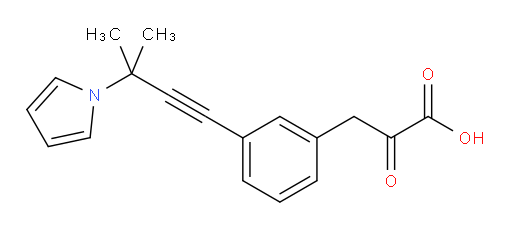 3-(3-(3-methyl-3-(1H-pyrrol-1-yl)but-1-yn-1-yl)phenyl)-2-oxopropanoic acid