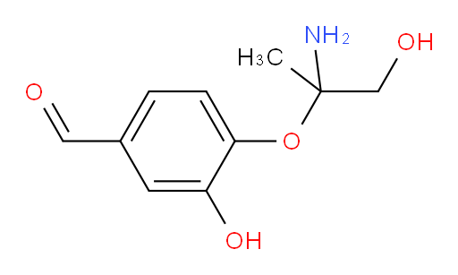 4-((2-amino-1-hydroxypropan-2-yl)oxy)-3-hydroxybenzaldehyde