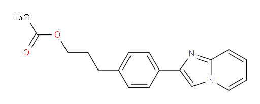 3-(4-(imidazo[1,2-a]pyridin-2-yl)phenyl)propyl acetate