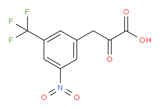 3-(3-nitro-5-(trifluoromethyl)phenyl)-2-oxopropanoic acid