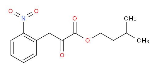 isopentyl 3-(2-nitrophenyl)-2-oxopropanoate