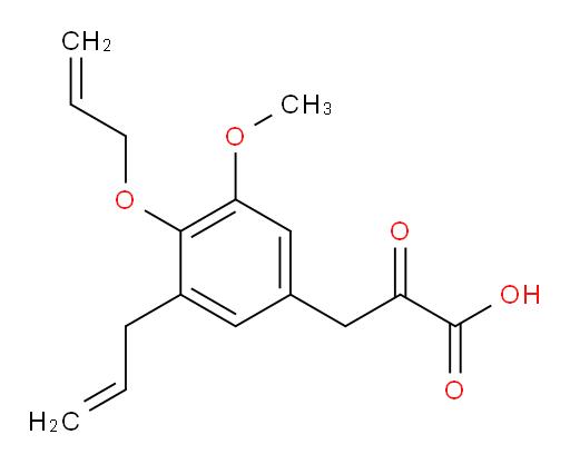 3-(3-allyl-4-(allyloxy)-5-methoxyphenyl)-2-oxopropanoic acid