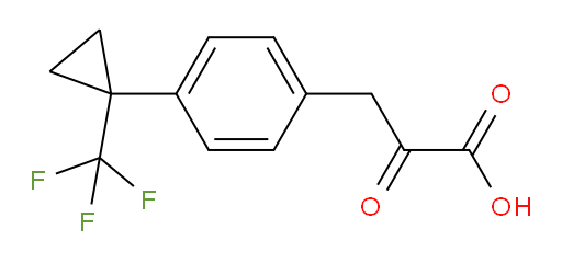 2-oxo-3-(4-(1-(trifluoromethyl)cyclopropyl)phenyl)propanoic acid