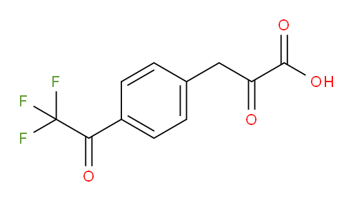 2-oxo-3-(4-(2,2,2-trifluoroacetyl)phenyl)propanoic acid