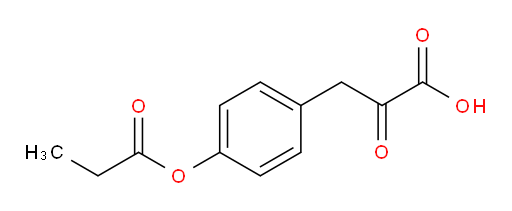 2-oxo-3-(4-(propionyloxy)phenyl)propanoic acid
