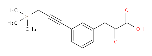 2-oxo-3-(3-(3-(trimethylsilyl)prop-1-yn-1-yl)phenyl)propanoic acid