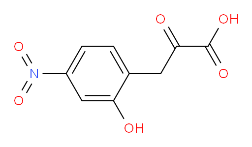 3-(2-hydroxy-4-nitrophenyl)-2-oxopropanoic acid