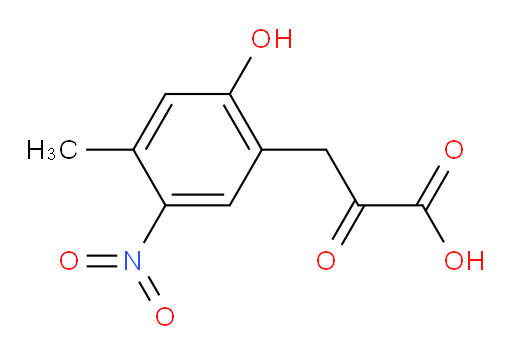 3-(2-hydroxy-4-methyl-5-nitrophenyl)-2-oxopropanoic acid