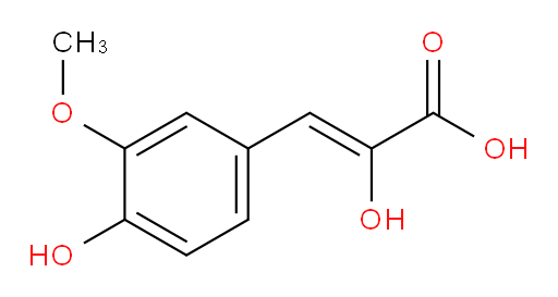 (Z)-2-hydroxy-3-(4-hydroxy-3-methoxyphenyl)acrylic acid