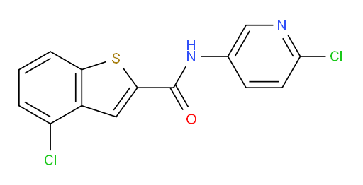 4-chloro-N-(6-chloropyridin-3-yl)benzo[b]thiophene-2-carboxamide