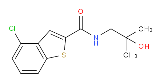 4-chloro-N-(2-hydroxy-2-methylpropyl)benzo[b]thiophene-2-carboxamide
