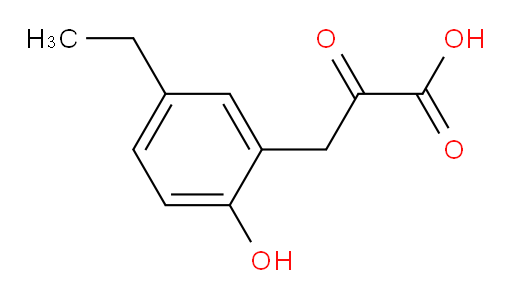 3-(5-ethyl-2-hydroxyphenyl)-2-oxopropanoic acid