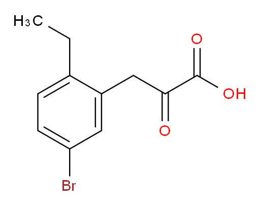 3-(5-bromo-2-ethylphenyl)-2-oxopropanoic acid