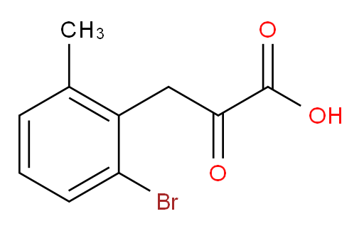 3-(2-bromo-6-methylphenyl)-2-oxopropanoic acid