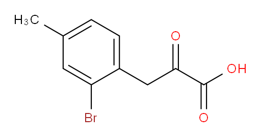 3-(2-bromo-4-methylphenyl)-2-oxopropanoic acid