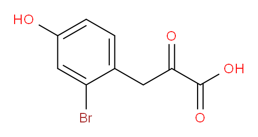 3-(2-bromo-4-hydroxyphenyl)-2-oxopropanoic acid