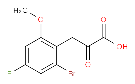 3-(2-bromo-4-fluoro-6-methoxyphenyl)-2-oxopropanoic acid